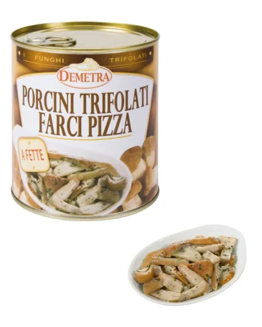 Champignons Porc Farcis Pizza Tranche Demetra Gr 800