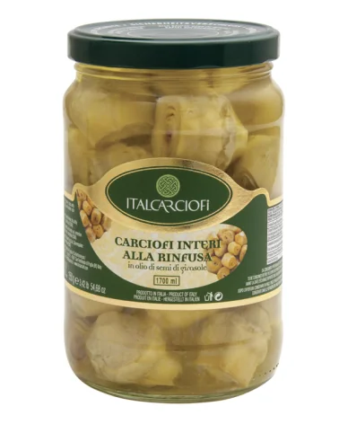 Alcachofras Inteiras Em Óleo De Girassol Italcarciofi Kg 1,6