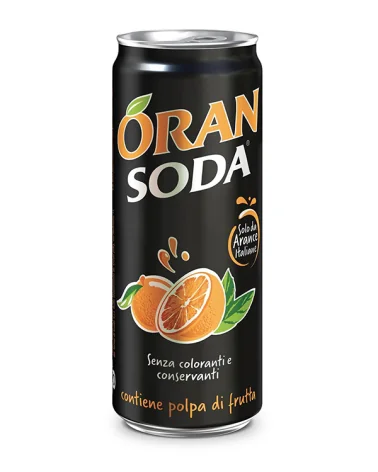 Oransoda Sleek Can 0.33 Lt 24 Pcs