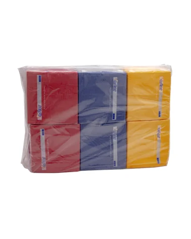 Yellow-blue-red Napkins 2v.astor Size 33x33 Cm Pack Of 18