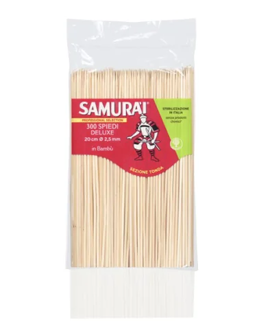 Deluxe Bamboo Skewers 20 Cm Samurai 300 Pieces