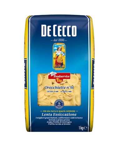 De Cecco 91型小耳朵面食 意大利面砂粮 1公斤