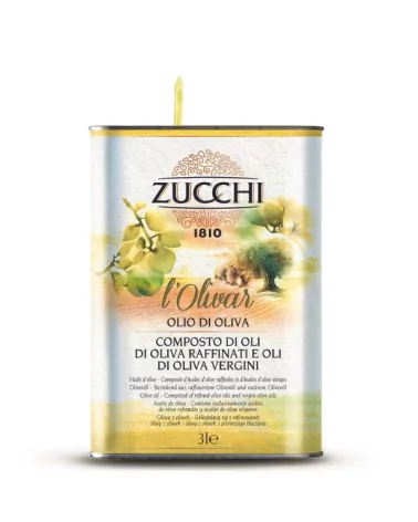 橄榄油 L'olivar 拉丁 Zucchi 3升罐装
