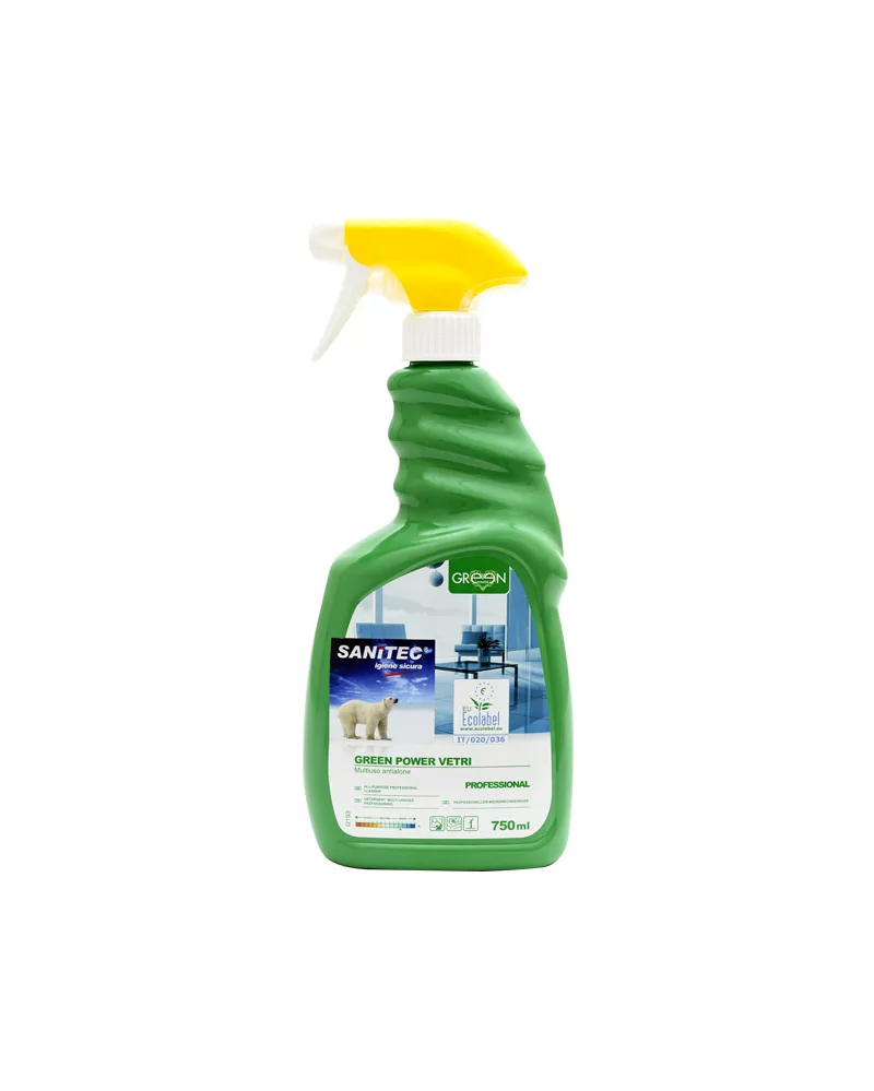 绿色玻璃清洁剂pow.ecolab.3102 Sanitec750毫升