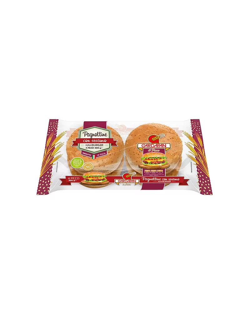 Burger Sandwich Dm11 With Sesame Cot Gr 75 Gardapan Pcs 4