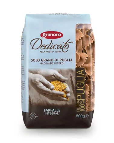 Granoro Whole Wheat Farfalle 255, 500g