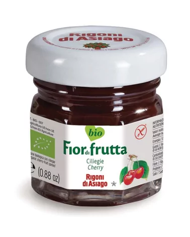 Organic Cherry Jam Porz 24x25 Rigoni A. 600 Grams