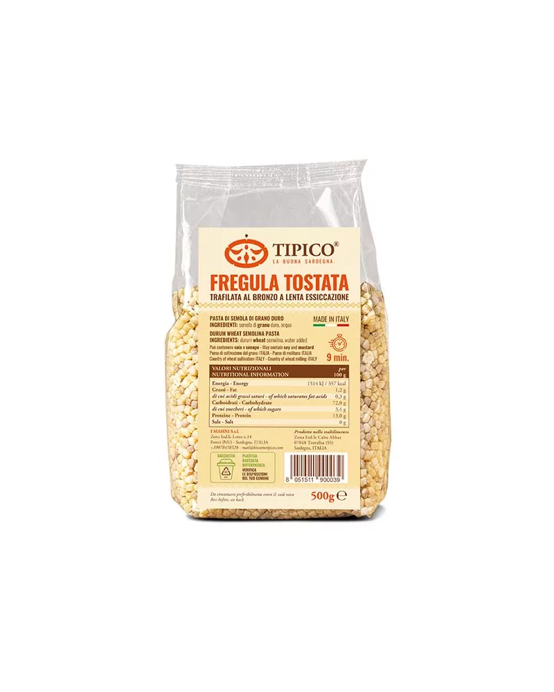 Toasted Fregula Bronze-die Typical 500g