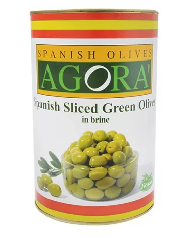 Agora Green Olive Slices 5 Kg