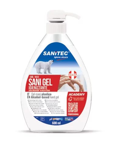 Sanitec Hand Sanitizer Gel S-strip.1033 600 Ml.