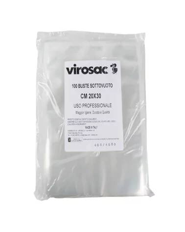 Smooth Vacuum Bag 20x30 Cm Virosac 100 Pieces