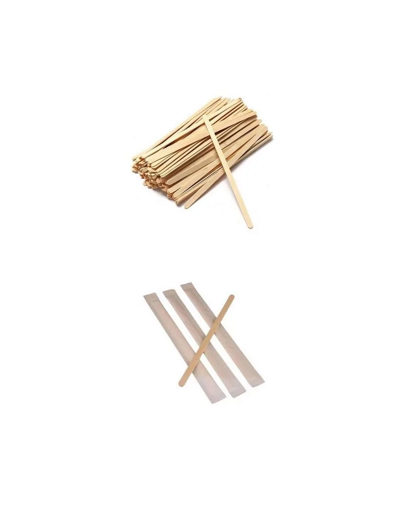 Wooden Coffee Stirrers Single Wrapped Pack Of 1000