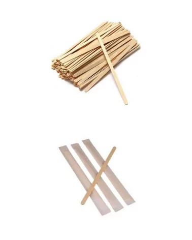 Wooden Coffee Stirrers Single Wrapped Pack Of 1000