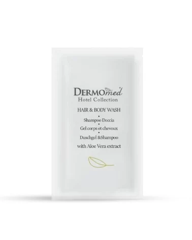 Dermomed Shower-shampoo Courtesy Pack 10ml, 600 Pieces