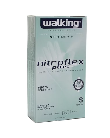 Nitroflex单一手套 蓝色s尺寸 无粉 100片