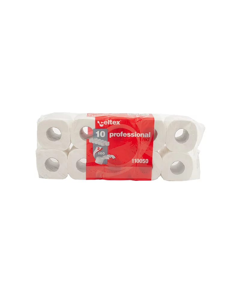 Red 2-ply Pure Cellulose Toilet Paper Pack Of 10