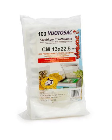 Smooth Vacuum Bag 13x22.5 Cm, 100 Pcs