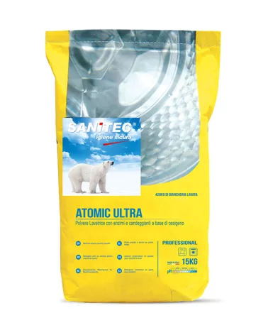 Atomic Powder Detergent Ultra 2080 Sa. 15 Kg For Washing Machine