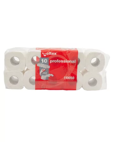 Red 2-ply Pure Cellulose Toilet Paper Pack Of 10