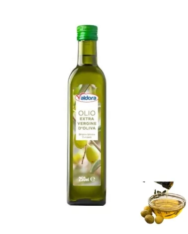 Extra Virgin Olive Oil Valdora Square Bottle Anti-reflection 250ml.