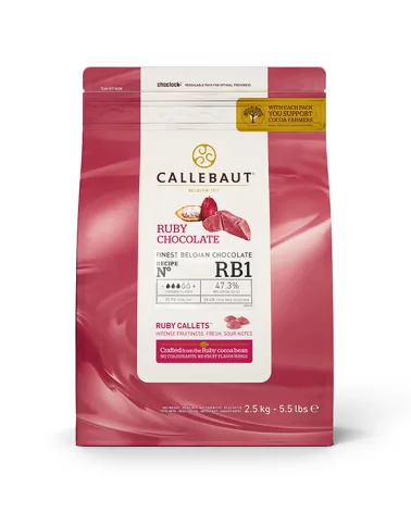 Ruby Chocolate Coating 34-36 Callets 2.5 Kg