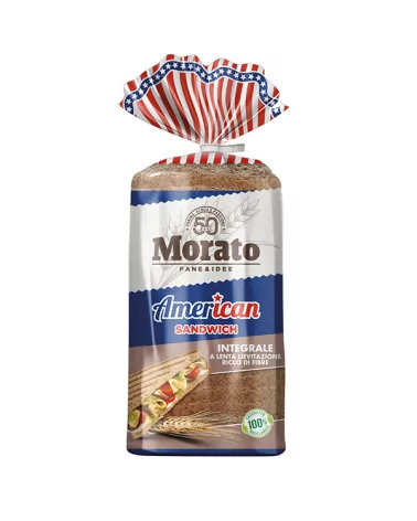 摩拉托全麦三明治面包10毫米14片，600克，12x12厘米