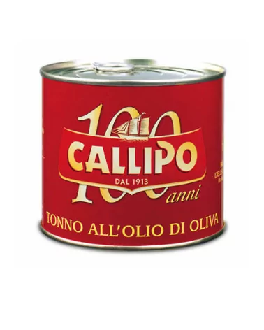 Thon Yellowfin En Tranches Dans L'huile D'olive Callipo Gr 620