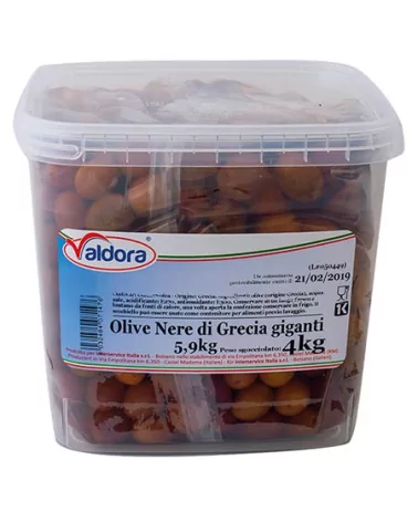 Giant Black Olives From Greece 10-11 Valdora 5.9 Kg