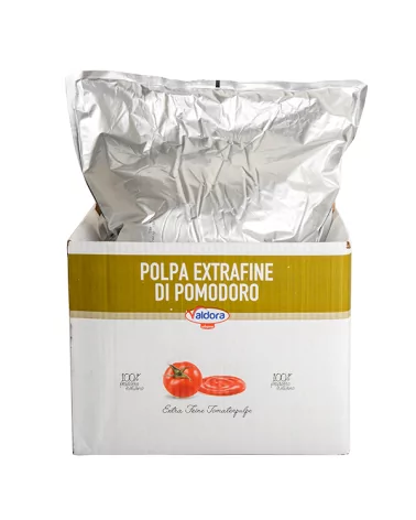 Extra Fine Tomato Pulp Valdora Selection, Big Box 2x5, 10 Kg
