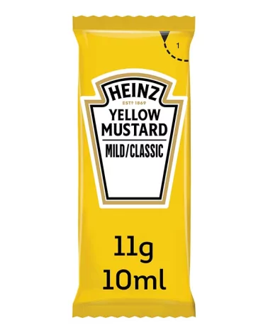 Heinz Mild-classic Mustard Porz 10ml, 200 Pieces