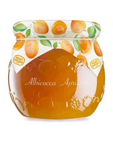 Aprikosenmarmelade 55% Frucht Edel Glasbehälter M. Eg. Gr 620