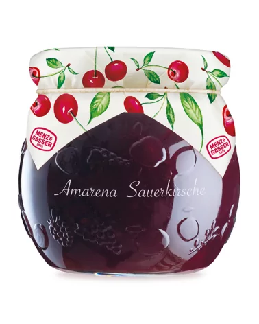 Edel Cherry Jam With 55% Fruit In Glass Jar, Approx. Weight 620g.