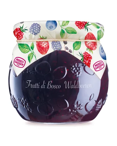 Mixed Forest Fruits Preserve 55% Edel, Glass Jar 620g