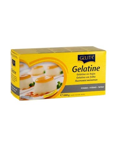 Gélatine Titane 200 Feuilles Kg 1
