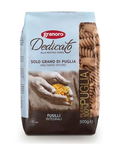 Granoro Whole Wheat Fusilli 260, 500 Gr