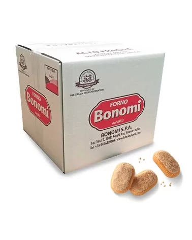 Biscoitos Mini Savoiardi Bonomi Kg 1,6
