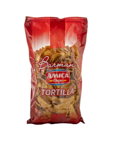 Natural Maxi Tortilla Chips By Amica Chips, 400 Grams.
