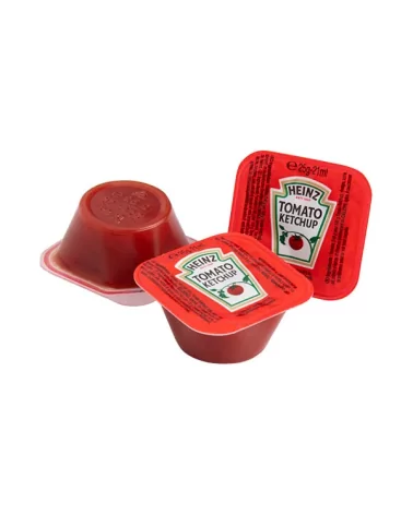 Heinz Ketchup Single Dose Dippot 25 Grams, 100 Pieces