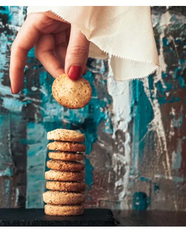 Biscoitos Salgados De Parmesão E Tomilho Saco De 1 Kg