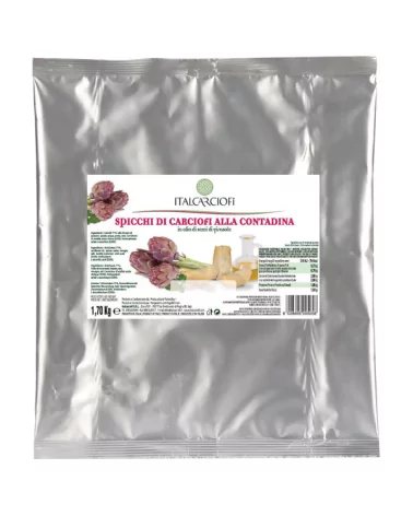 Artichoke Wedges Trifold Bag Italcarciofi 1.4 Kg