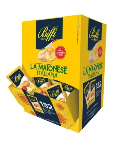 Biffi Monodose Mayonnaise 10 Grams Per Piece, 132 Pieces