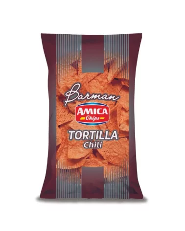 “tortillas Chips Chili Amica Chips Gr 400”在普通话中是“阿米卡薯片辣椒口味400克”。