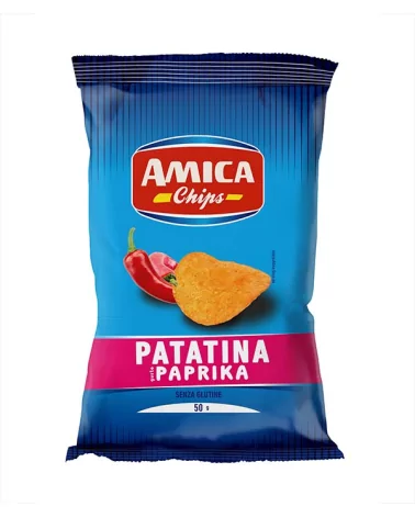 T Bar Paprika Potato Chips By Amica Chips, 50 Grams