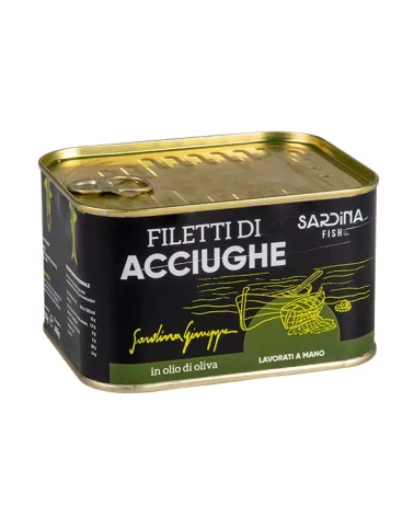 Anchovy Fillets In Olive Oil Med Tin S.fish 720g