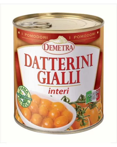 Ganze Gelbe Datteltomaten Demetra 800g