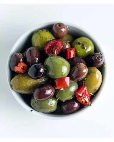 Mixed Marinated Whole Local Olives 3kg