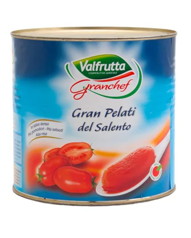Große Geschälte Tomaten Aus Salento Valfrutta 2,5 Kg
