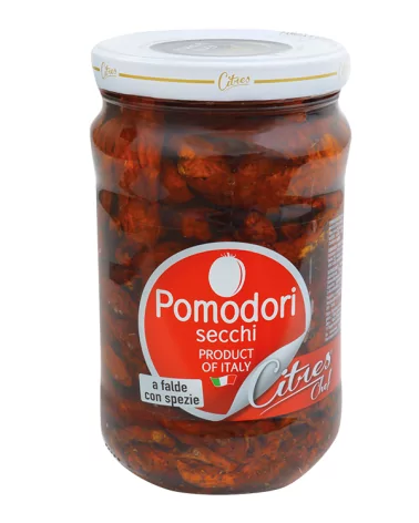 Tomates Séchées Dans L'huile De Tournesol Pot En Verre Citres Kg 1,55