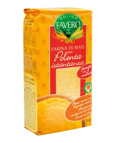 Farine De Polenta Instantanée Jaune Favero 500 Gr