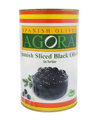 Agora Black Olive Slices 4500 Ml